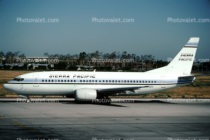 N732S, Sierra Pacific Airlines, Boeing 737-3Q8, 737-300 series, CFM56-3B2, CFM56, July 1992