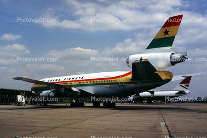 Ghana Airways, 9G-ANA, McDonnell Douglas DC-10-30, GE CF6-50C2, CF6