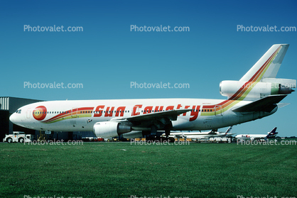 N573SC, DC-10-10, CF6, Sun Country Airlines, CF6-6K