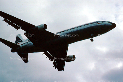 N1738D, Delta Air Lines, Lockheed, L-1011, Landing, Flaps Extended