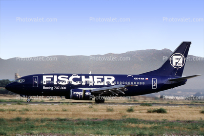 OK-FAN, Fischer Air, Boeing 737-33A, 737-300 series, CFM56, CFM56-3B2