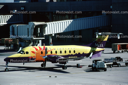 N104YV, Mesa Airlines ASH, Beech 1900D, PT6A-67D, PT6A