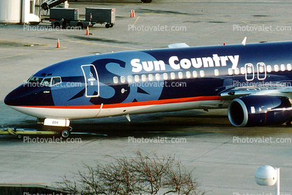 N804SY, Sun Country Airlines, Boeing 737-8Q8, 737-800 series, CFM56-7B27, CFM56
