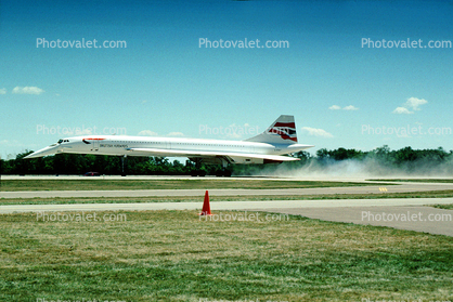 G-BOAF, Concorde, Landing