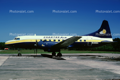 N411GA, Charter Air, Convair CV-440-0 Metropolitan, R-2800