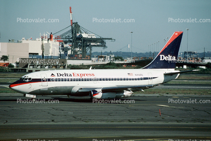 N315DL, Delta Express, Boeing 737-232, 737-200 series, JT8D-15A(HK3), JT8D