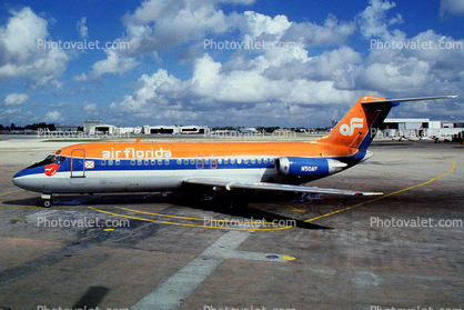 N50AF, Air Florida FLZ, Douglas DC-9-15RC, JT8D-7B, JT8D