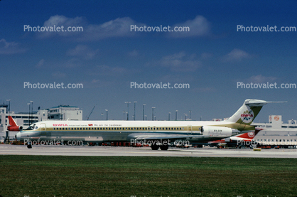 9Y-THV, McDonnell Douglas MD-83, BWIA International, JT8D, JT8D-219