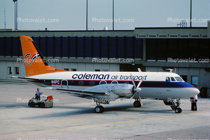 N4PC, coleman air transport, DTW, Detroit Metropolitan Wayne County Airport, Grumman G-159 Gulfstream
