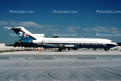 N777KY, Charlotte Hornets Basketball Team, Boeing 727-2B6, JT8D-15, JT8D, 727-200 series