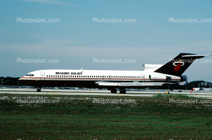N8866E, Miami Heat Team Plane, Boeing 727-225A , JT8D-15 s3, JT8D, 727-200 series