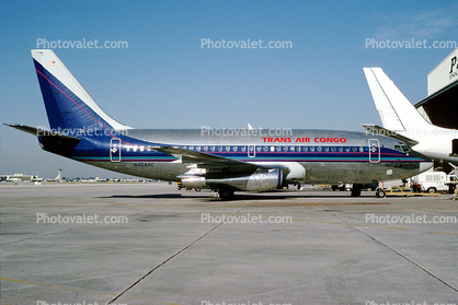 N464AC, TransAir Congo, Boeing 737-293, 737-200 series, JT8D, JT8D-7A