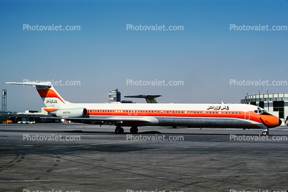 N927PS, McDonnell Douglas MD-81, PSA, LAX, JT8D-217, JT8D