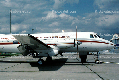 F-GFGU, Air Provence International, Le Phocein, Grumman G-159 Gulfstream I, 1960s