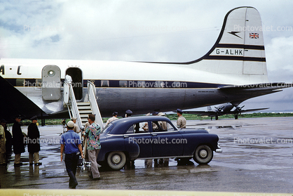 G-ALHK, car, FS5/FSFW95 BOAC, Canadair C-4 Argonaut, Canadair DC-4M-2, Automobile, Vehicle, 1940s