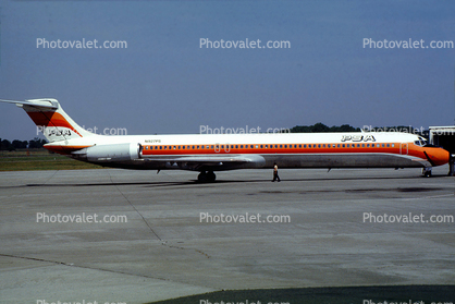N927PS, McDonnell Douglas MD-81, JT8D-217, JT8D, March 1987, 1980s, Smileliner