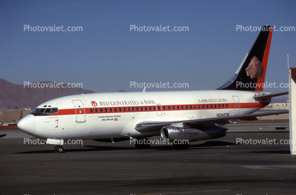 N344TM, Casino Express Airlines, Red Lion 1, 737-200 series, Boeing 737-282