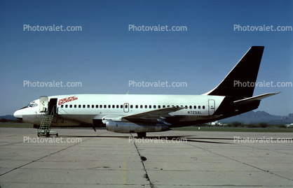 N725AL, Boeing 737-297, 737-200 series, Pacific Express Airlines
