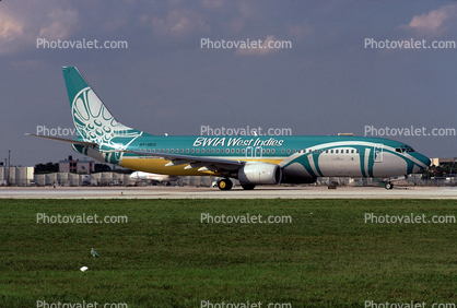 BWIA West Indies, 9Y-GEO, Boeing 737-8Q8, 737-800 series
