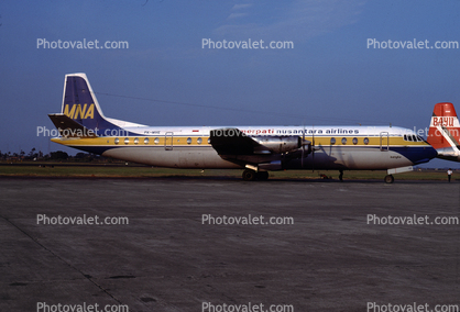 PK-MVE, Merpati Nusantara Airlines, Vickers 953 Vanguard, Bangka, MNA