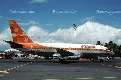 N70722, Boeing 737-284, 737-200 series, Aloha Airlines, JT8D-9A s3, JT8D