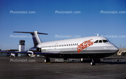 N107EX, Pacific Express Airlines, Chico California, BAC 1-11 201/Z/AC, BAC 111-201AC, Spey 506