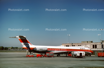 N929PS, McDonnell Douglas MD-81, PSA, JT8D-217, JT8D, Smileliner