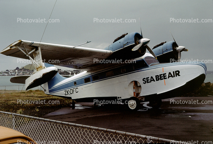 ZK-DFC, Sea Bee Air, Grumman G-21A Goose, December 1976, 1970s