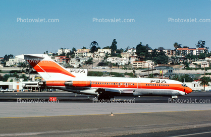 N978PS, Boeing 727-51, PSA, Smileliner