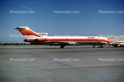 N557PS, Boeing 727-214, PSA, Sacramento, 727-200 series, Smileliner