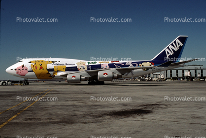 JA8962, Pokemon Characters, Boeing 747-481BDS, 747-400 series, All Nippon Airways, CF6, CF6-80C2B1F