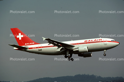 HB-IPK, Balair, landing, Airbus A310-322