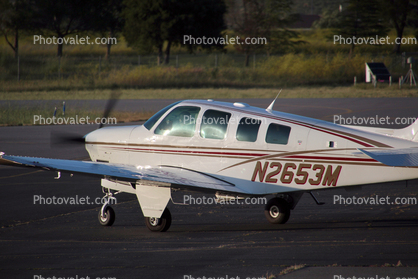 N2653M, 1986 Beech A36 Bonanza 36, Petaluma, California, 1980s