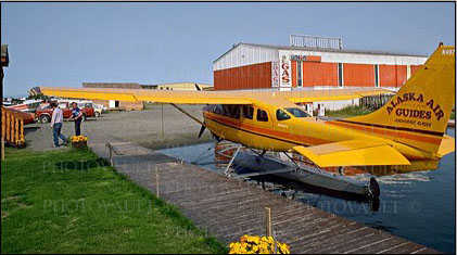 dock, Lake Hood Seaplane Base, Alaska Air Guides, Air Taxi Services, Anchorage, Alaska, Hangar