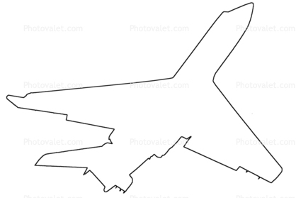N663PD, Grumman G1159, Gulfstream IIB OUTLINE, line drawing, shape