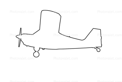 Aeronca 7 Champion/Citabria outline, line drawing, shape, logo
