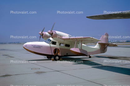 N37189, Little Lulu, Alcan Airways, Anchorage, Grumman G-44 Widgeon, Turboprop, Gentry Shuster, 1941, 1940s, milestone of flight