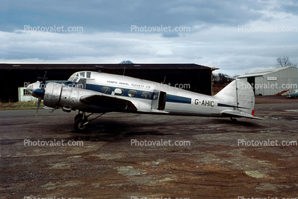G-AHIC, Anson Mk-19, Avro 652A Anson C19 Series 2, Kemps Aerial Survey
