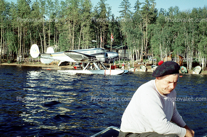 Beech 18, OCA, Ontario Central Airlines, Nungesser Lake Lodge Ontario, July 1968, 1960s