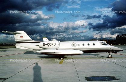 D-CCPD, Learjet-36, Minitrans GmbH, Germany, clouds