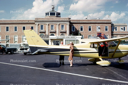 Saint Louis Flying Service, N8212T, Cessna 175B, Terminal Building, 1960s