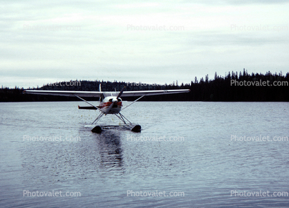 Seaplane Floating on the Water, Lake