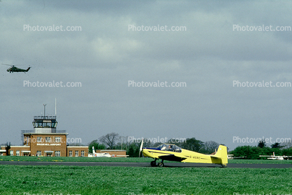 G-ASRC, Druine D.62C Condor, BIGGIN HILL AIRPORT, low-wing