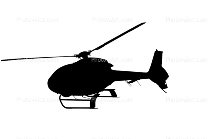 Eurocopter EC120B silhouette, shape