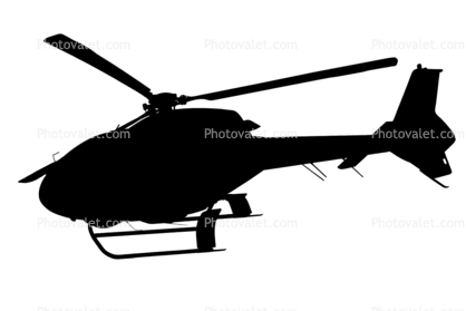 Eurocopter H120 silhouette, shape