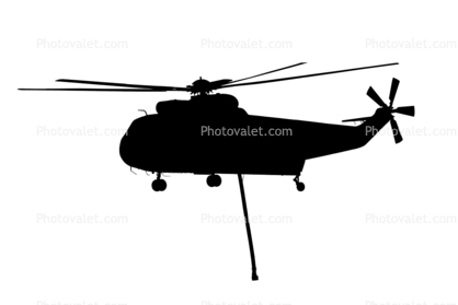 Sikorsky HSS-2 Sea King shape, silhouette, mask