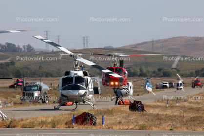 Helicopter Base for the Sonoma County Fires of October 2017