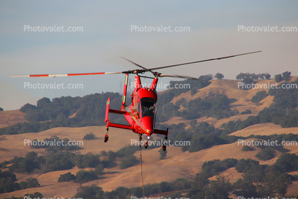 N699RH, Kaman K-Max, Medium lift helicopter, Helicopter Base for the Sonoma County Fires of October 2017