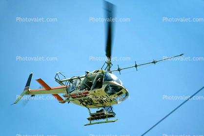 N1073Z, cleaning insulators, Bell 206B JetRanger III