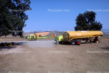 fuel trailer, CDF, 406, Bell EH-1H Iroquois, California Department of Forestry & Fire Protection